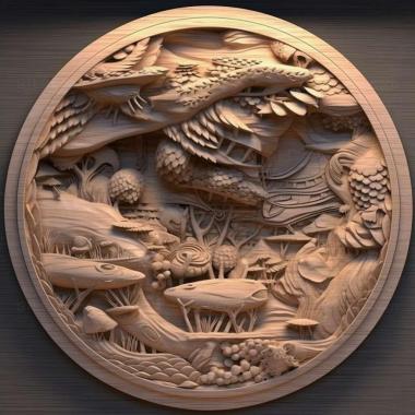 Patterns and decorations stl Cynapes 4 3d model